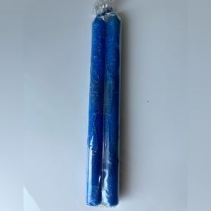 Set of 2 hand painted taper 10 in candles